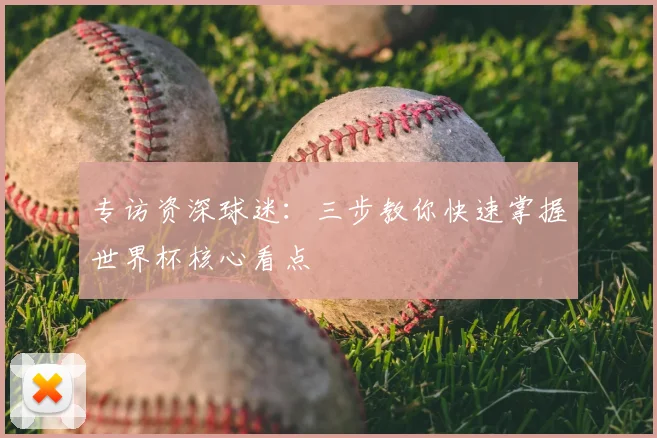 专访资深球迷:三步教你快速掌握世界杯核心看点
