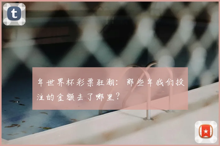 年世界杯彩票狂潮:那些年我们投注的金额去了哪里?